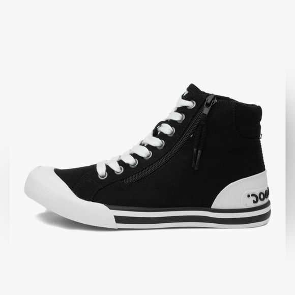 Rocket Dog Hi Top Zipper Side Sneakers NWB Size 7 - Picture 11 of 12